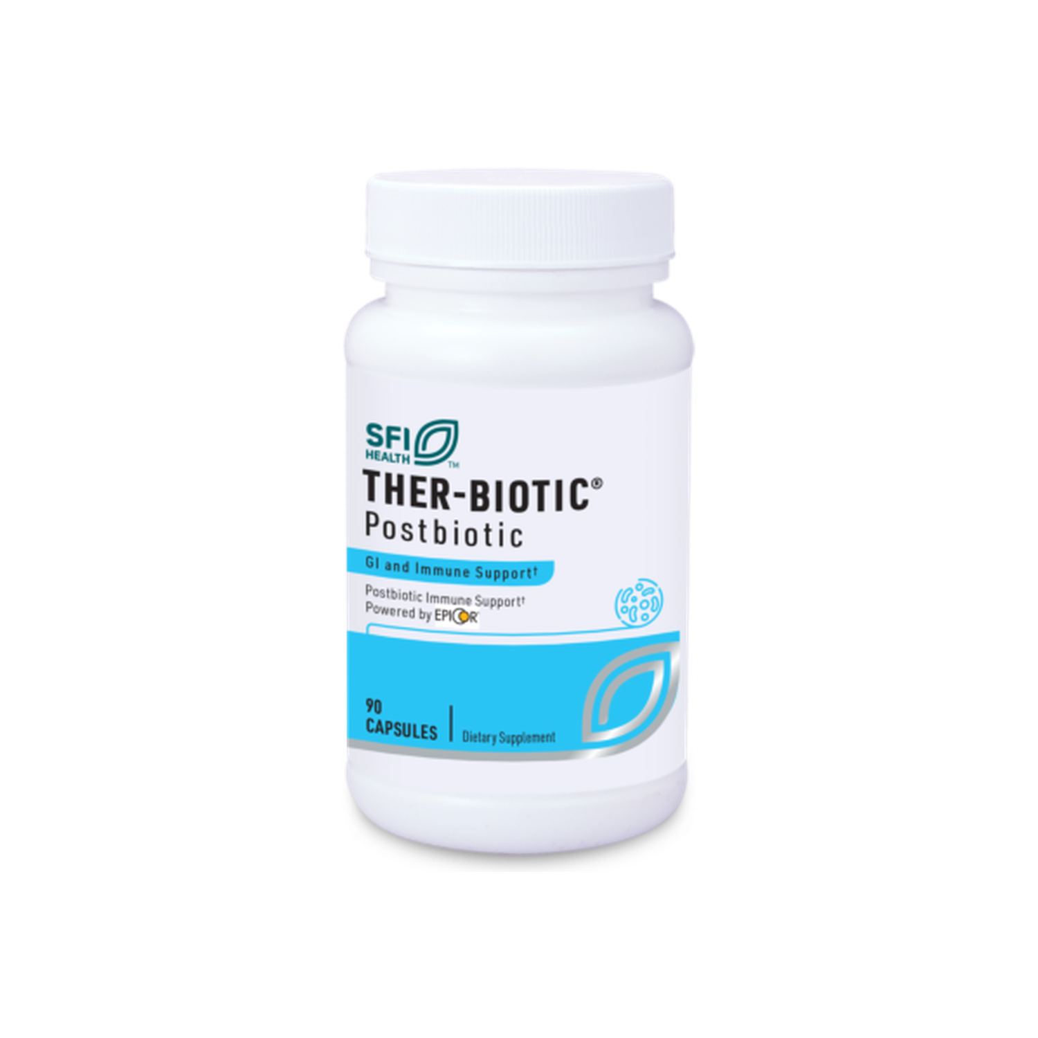 A supplement container of Ther Biotic Postbiotic® by SFI Health