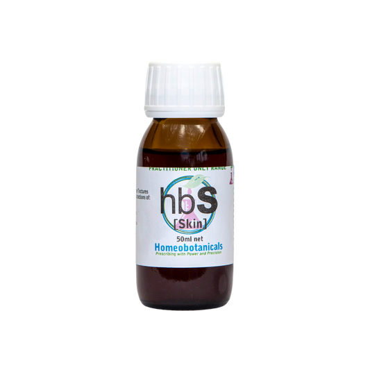 A supplement container of hbS (Skin Tonic) 50ml by Homeobotanicals