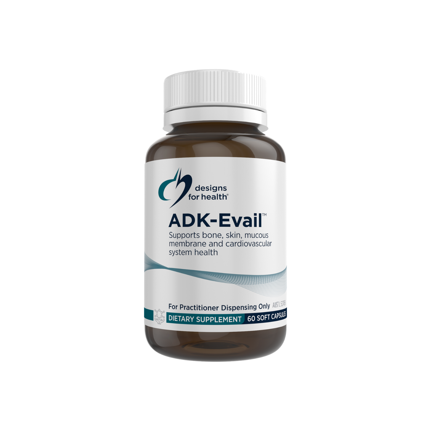 A supplement container of ADK-Evail by Designs for Health