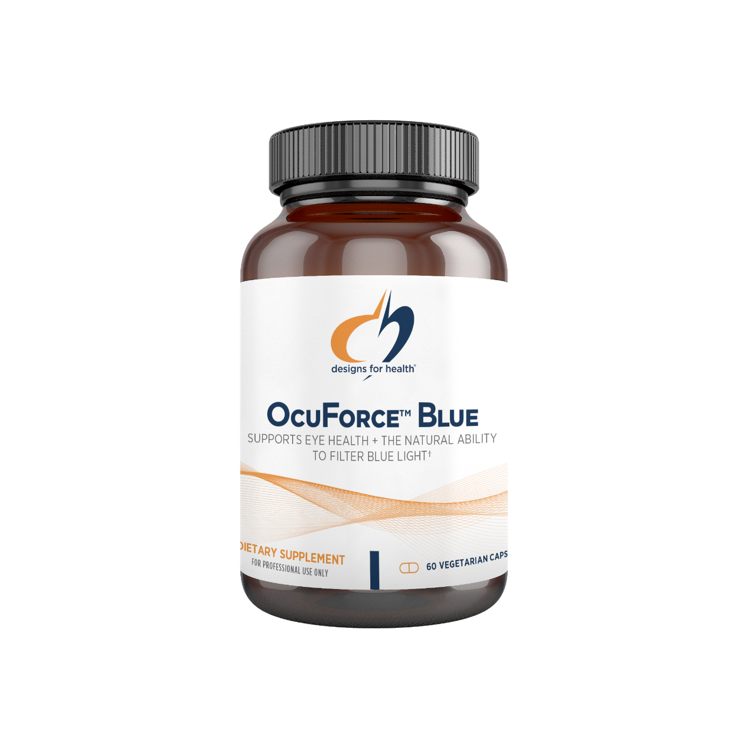 A supplement container of OcuForce Blue by Designs for Health - USA