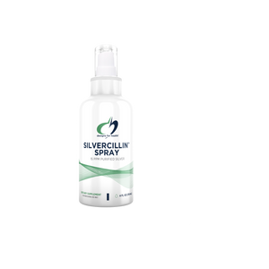 A supplement container of Silvercillin™ Spray by Designs for Health - USA