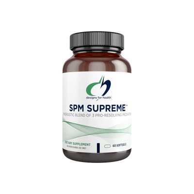 A supplement container of SPM Supreme™ by Designs for Health - USA