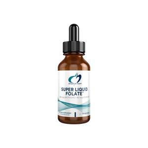 A supplement container of Super Liquid Folate by Designs for Health - USA