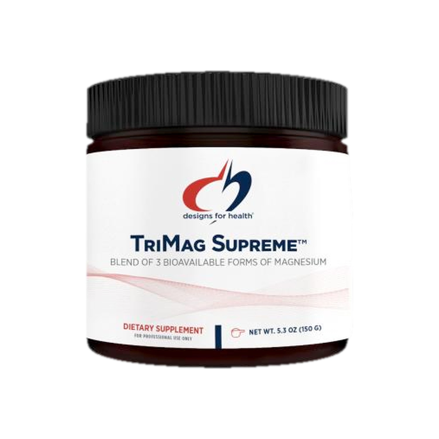 A supplement container of TriMag Supreme by Designs for Health - USA