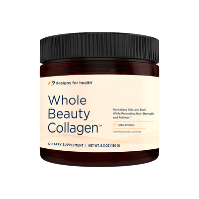 A supplement container of Whole Beauty Collagen™ by Designs for Health - USA