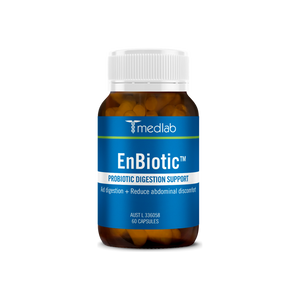 A supplement container of EnBiotic™ by Medlab
