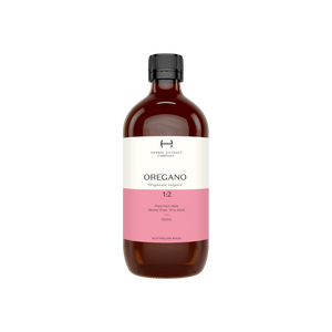 A supplement container of Oregano 1:2 by Herbal Extract Company