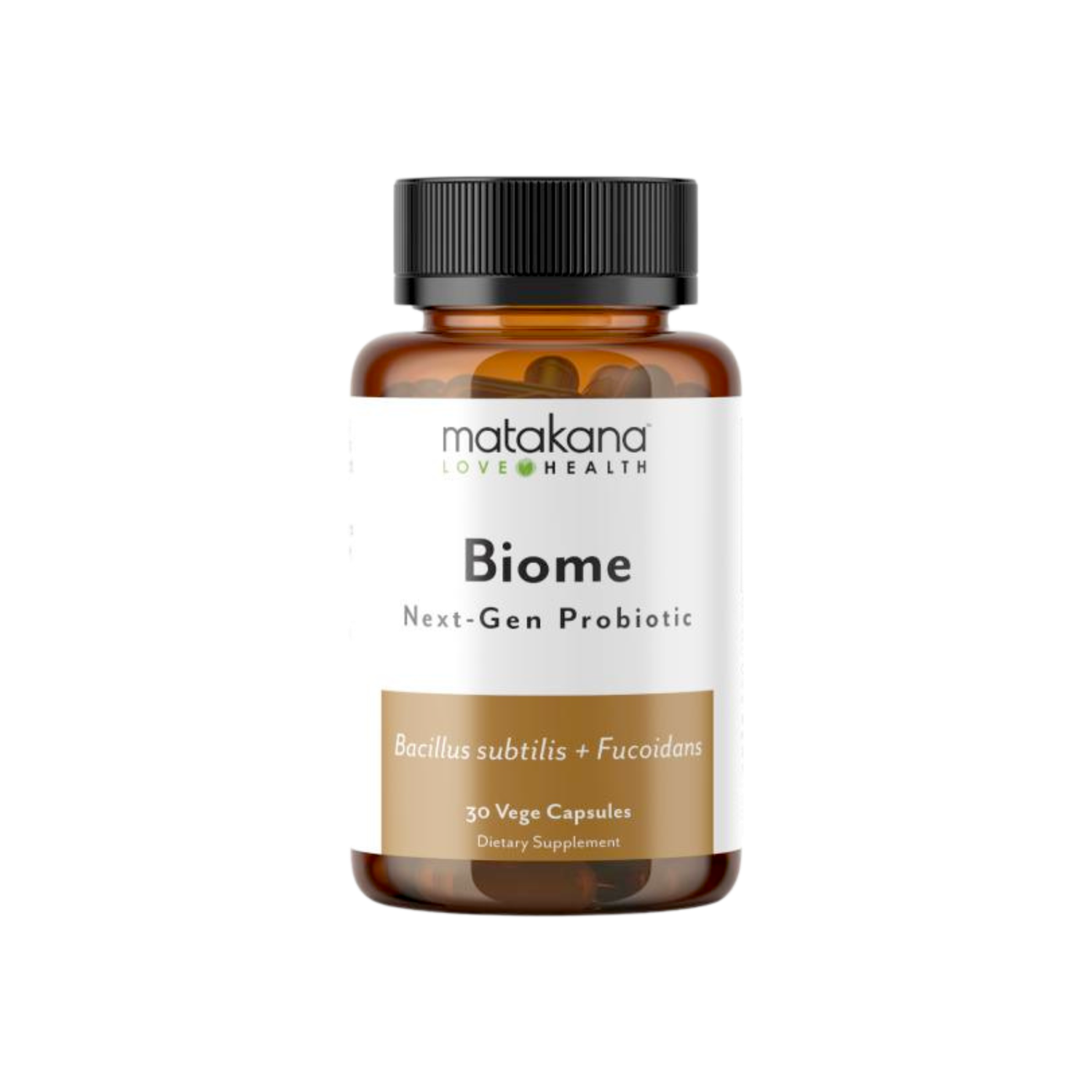 A supplement container of Biome by Matakana Superfoods