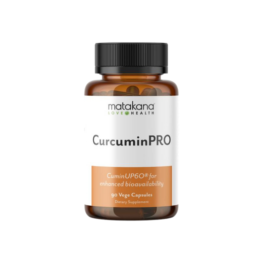 A supplement container of Curcumin PRO by Matakana Superfoods