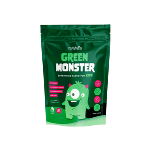 A supplement container of Green Monster by Matakana Superfoods