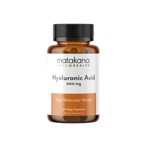 A supplement container of Hyaluronic Acid by Matakana Superfoods