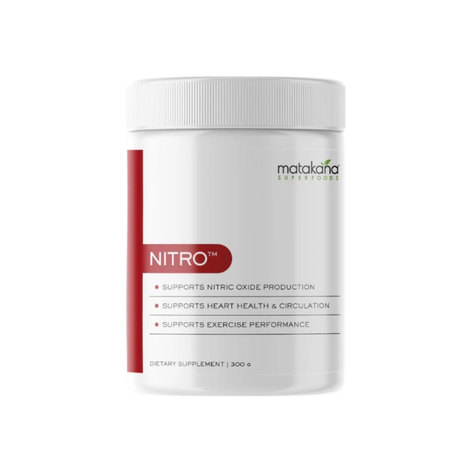 A supplement container of NITRO™ by Matakana Superfoods