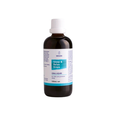 A supplement container of Sleep & Relax Drops (100ml) by Weleda