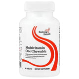 A Supplement container with the name Multivitamin One Chewable by Seeking Health.