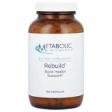 A Supplement container with the name Rebuild Bone Health Support by Metabolic Maintennce.