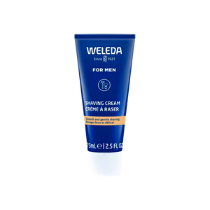 A supplement container of Shaving Cream for Men by Weleda