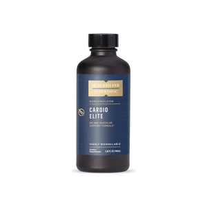 A supplement container of Cardio Elite by Quicksilver