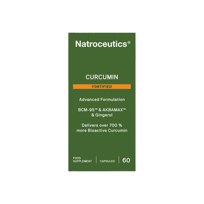 A supplement container of Curcumin Fortified by Natroceutics