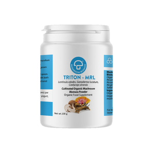 A supplement container of Triton-MRL ™ 100g by Mycology Research Laboratories