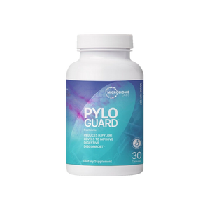 A supplement container of PyloGuard 30c by Microbiome Labs