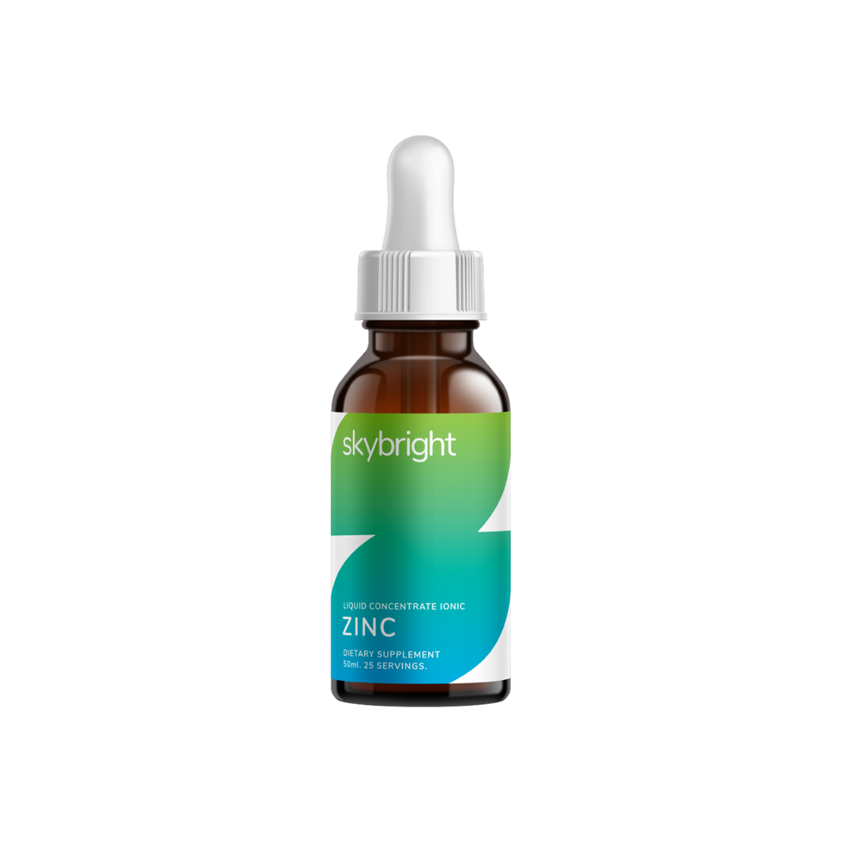 A supplement container of Zinc Liquid Mineral by Skybright