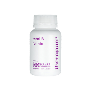 A supplement container of total B folinic 60c by Therapure