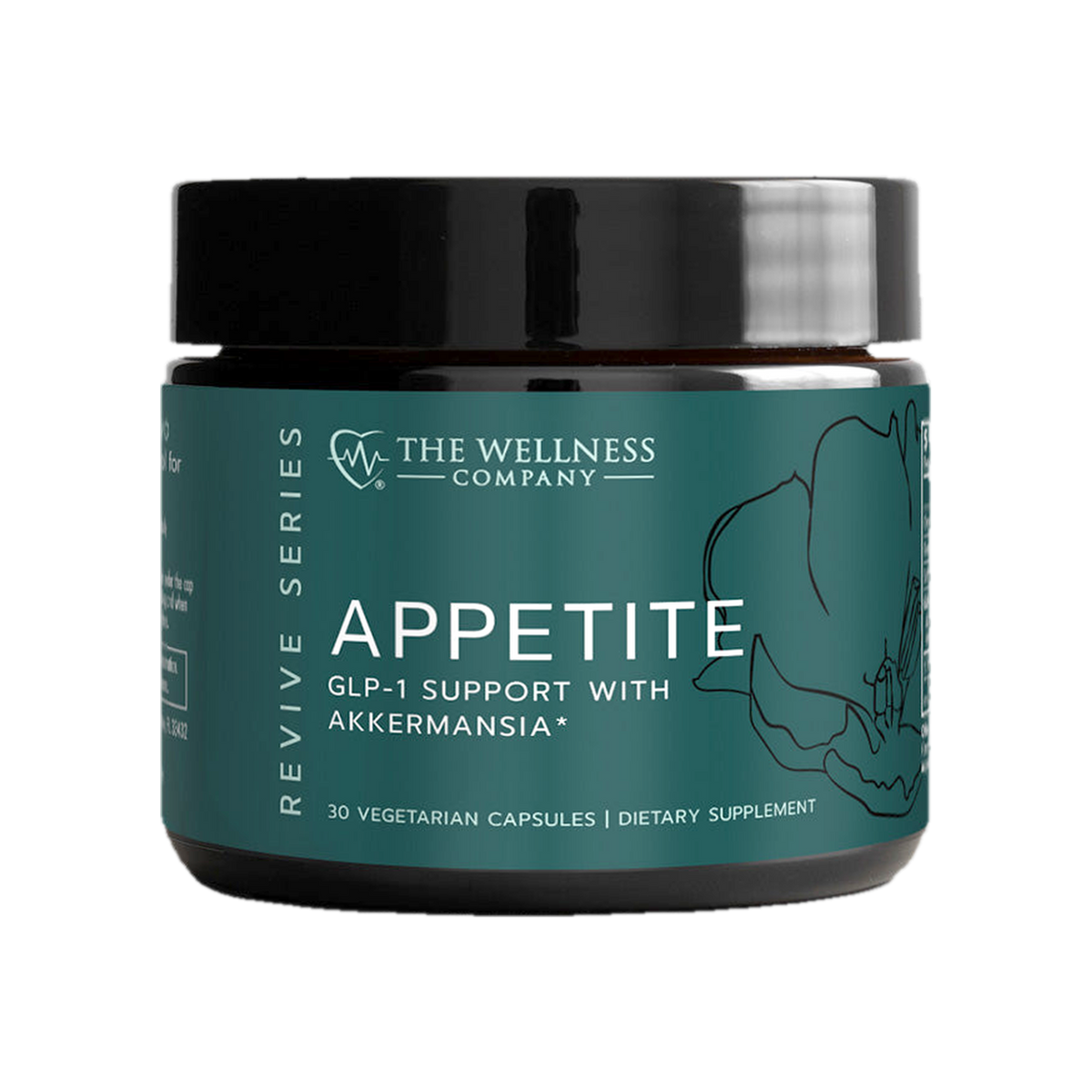 A supplement container of Appetite 30c by The Wellness Company