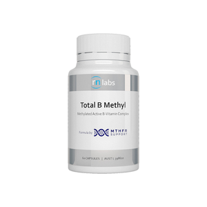 A supplement container of Total B Methyl 60c by RN Labs