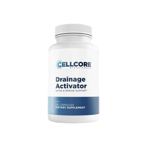 A supplement container of Drainage Activator 120c by Cellcore