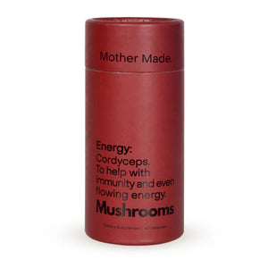 A Supplement container with the name  Energy/Performance by Mother Made.