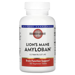 A supplement called Lion's Mane Amyloban by Mushroom Wisdom