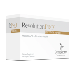 A Supplement Box with the name RevolutionPro Prostate Health by Symphony Natural Health.