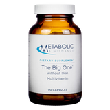 A Supplement container with the name The Big One Without Iron by Metabolic Maintenance.