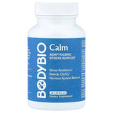 A Supplement container with the name Calm by Bodybio.