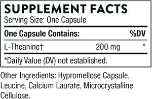 Ingredients including L-Theanine by Thorne.