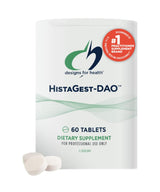 Supplement package for HISTAGEST-DAO by Designs for Health on a white background 60 tablets dietary supplement for professional use only 