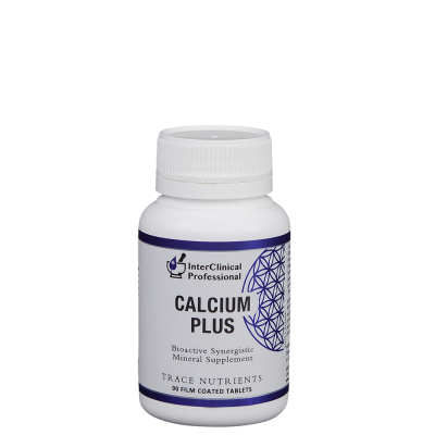 A supplement container of Calcium Plus by Interclinical Laboratories