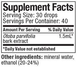 Supplement facts for Banderol - Microbial Defence