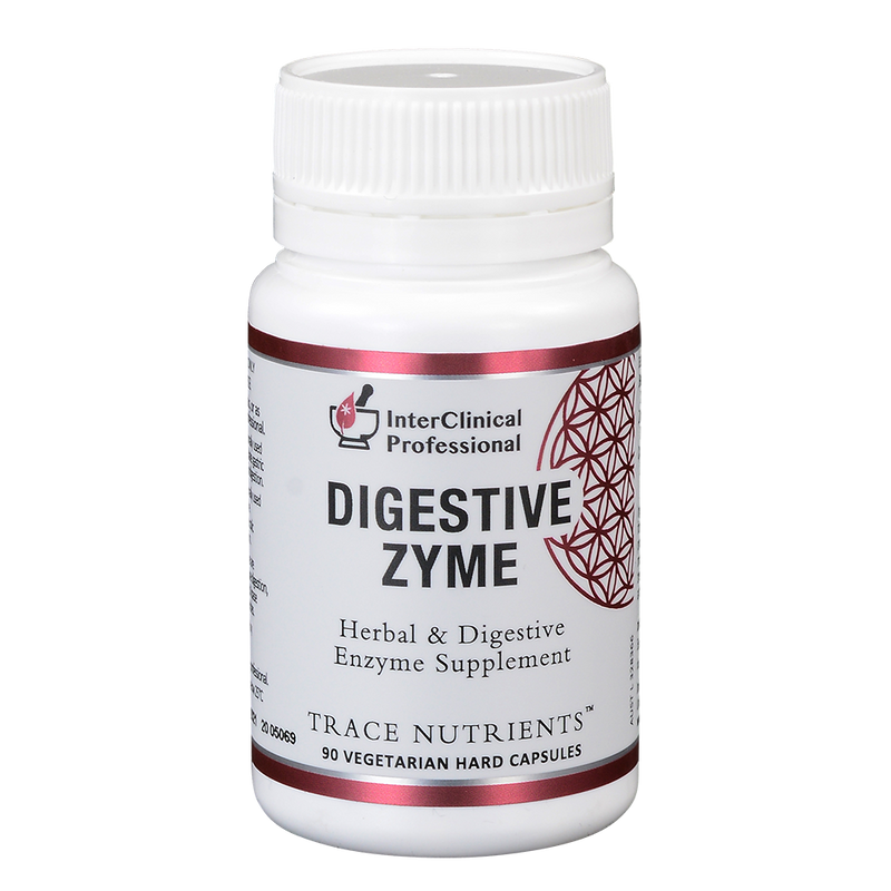 A supplement container of Digestive Zyme by Interclinical Laboratories