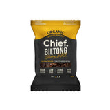 A Supplement packet of Chief Biltong Smokey BBQ (30g) by Chief Nutrition.