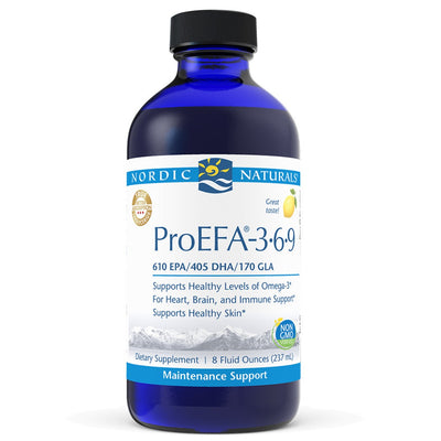 A supplement bottle with the lable ProEFA 3-6-9