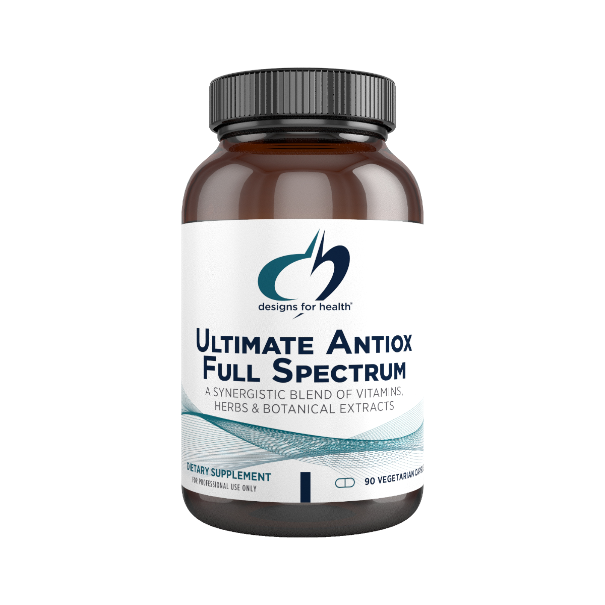 A supplement container of Ultimate Antiox Full Spectrum by Designs for Health - USA