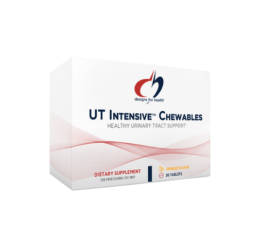 A supplement container of UT Intensive Chewables by Designs for Health - USA