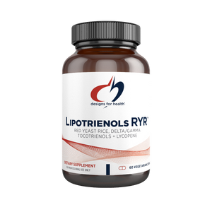 A supplement container of Lipotrienols RYR by Designs for Health - USA