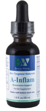 A supplement container of A - Inflam by Byron White Formulas