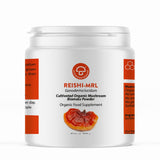 A supplement container of Reishi-MRL ™ 90T by Mycology Research Laboratories