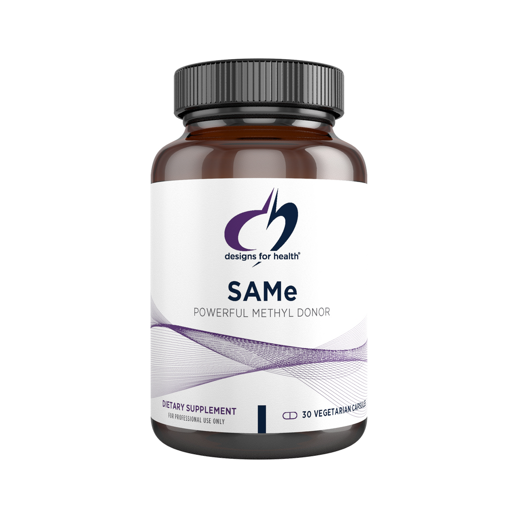 A supplement container of SAMe by Designs for Health - USA