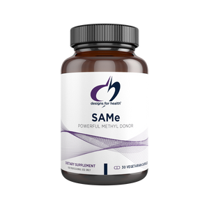 A supplement container of SAMe by Designs for Health - USA