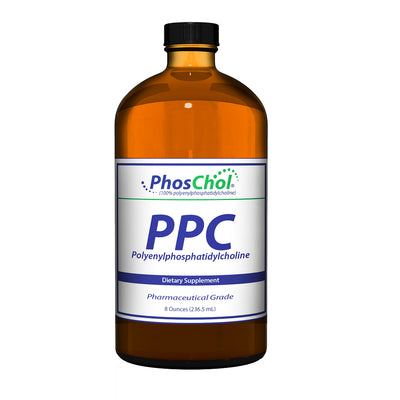 A supplement container of PhosChol Liquid Concentrate 236.5 mL by Nutrasal