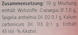 Supplement facts for Cralonin Drops 30mL listing ingredients including Crataegus monogyna